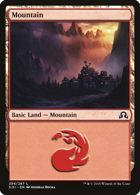 Mountain (#294)\nShadows over Innistrad\nSingle\nMagic The Gathering