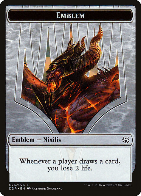 {Ob Nixilis Emblem}\nDuel Decks: Nissa vs. Ob Nixilis\nSingle\nMagic The Gathering