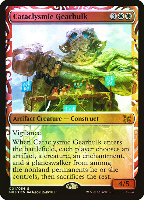 Cataclysmic Gearhulk\nMasterpiece Series: Kaladesh Inventions\nSingle\nMagic The Gathering