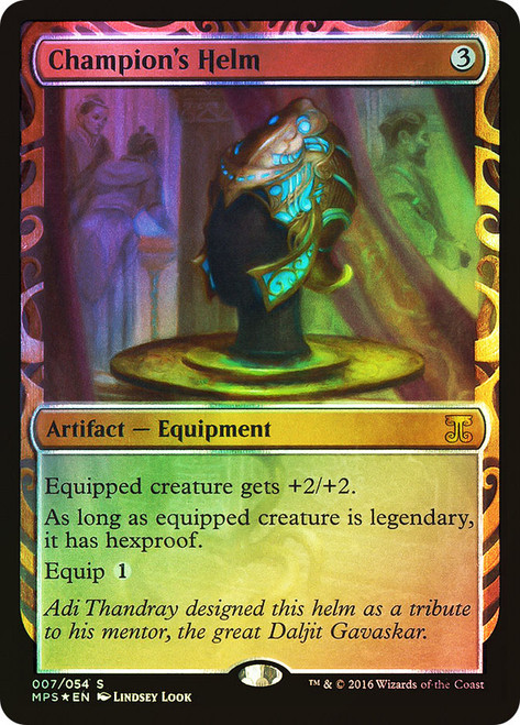 Champion's Helm\nMasterpiece Series: Kaladesh Inventions\nSingle\nMagic The Gathering