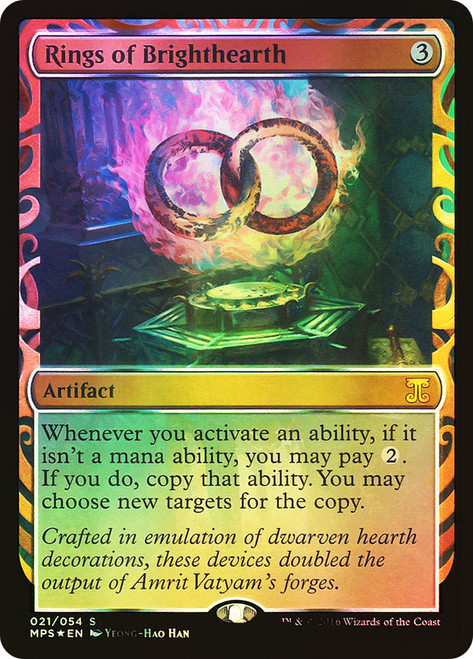 Rings of Brighthearth\nMasterpiece Series: Kaladesh Inventions\nSingle\nMagic The Gathering