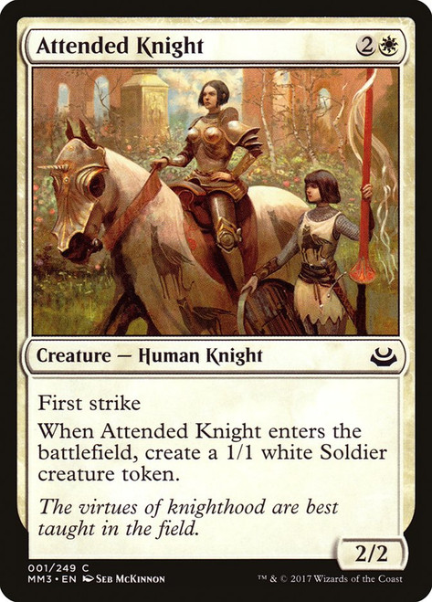 Attended Knight\nModern Masters: 2017 Edition\nSingle\nMagic The Gathering