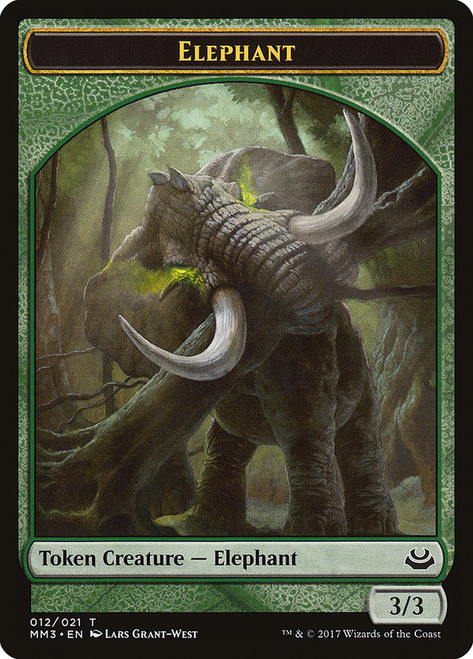 {Elephant Token}\nModern Masters: 2017 Edition\nSingle\nMagic The Gathering