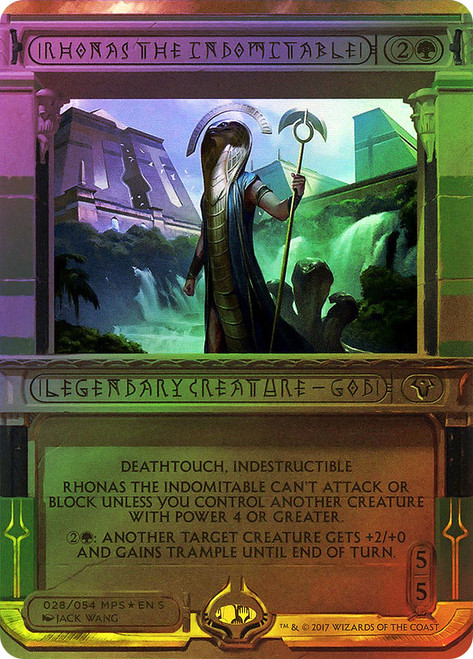 Rhonas the Indomitable\nMasterpiece Series: Amonkhet Invocations\nSingle\nMagic The Gathering