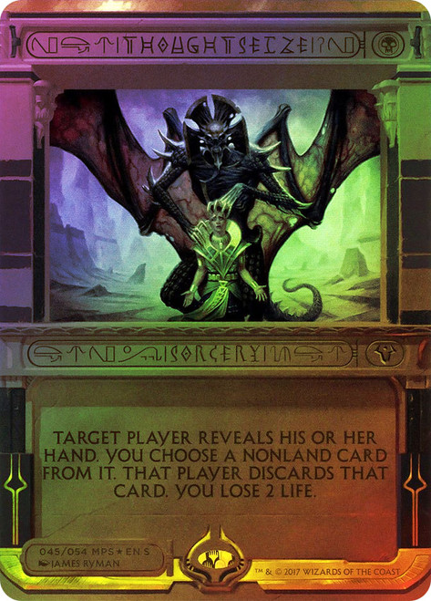 Thoughtseize\nMasterpiece Series: Amonkhet Invocations\nSingle\nMagic The Gathering