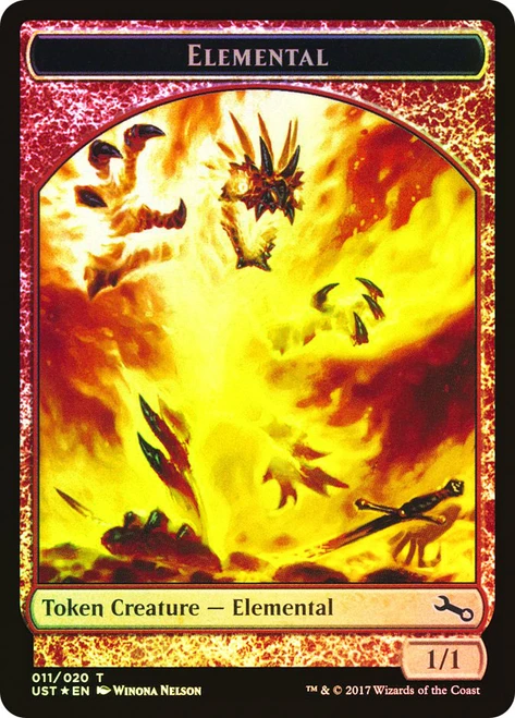 {Elemental Token} (Red)
Unstable
Single
Magic: The Gathering
