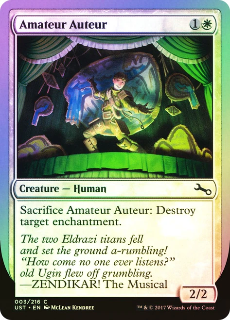 Amateur Auteur (Zendikar)\nUnstable\nSingle\nMagic The Gathering