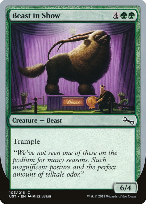 Beast in Show (Gnarlid)\nUnstable\nSingle\nMagic The Gathering