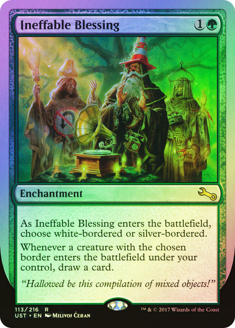Ineffable Blessing (Border)\nUnstable\nSingle\nMagic The Gathering