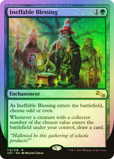 Ineffable Blessing (Collector Number)\nUnstable\nSingle\nMagic The Gathering