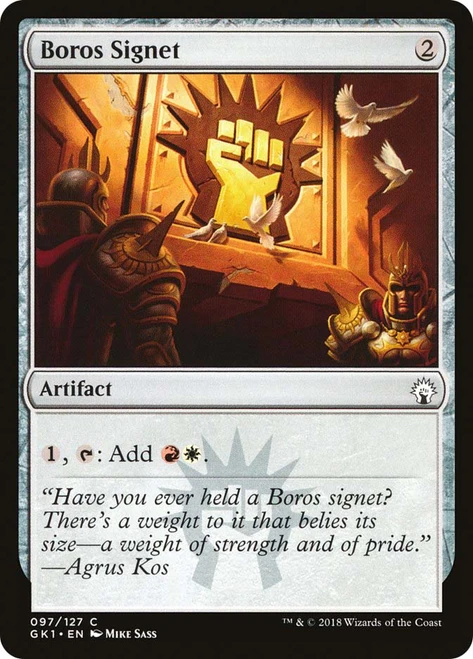 Boros Signet
Guild Kit - Guilds of Ravnica
Single
Magic: The Gathering