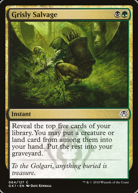 Grisly Salvage\nGuild Kit\nSingle\nMagic The Gathering