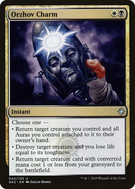 Orzhov Charm
Guild Kit - Ravnica Allegiance
Single
Magic: The Gathering