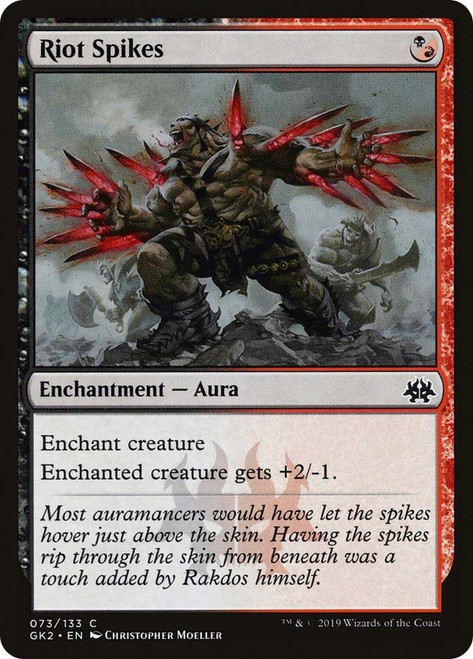 Riot Spikes
Guild Kit - Ravnica Allegiance
Single
Magic: The Gathering