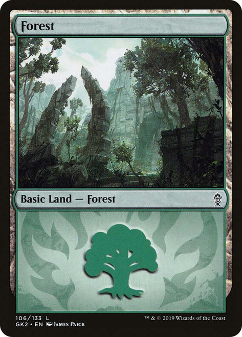 Forest (#106) (Gruul)
Guild Kit - Ravnica Allegiance
Single
Magic: The Gathering