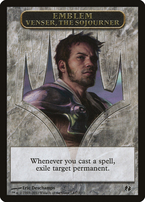 {Venser Emblem}\nDuel Decks: Venser vs. Koth\nSingle\nMagic The Gathering
