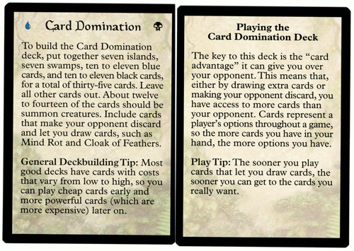 {Card Domination Strategy Card Version 1}\nPortal\nSingle\nMagic The Gathering