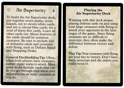 {Air Superiority Strategy Card Version 2}\nPortal\nSingle\nMagic The Gathering