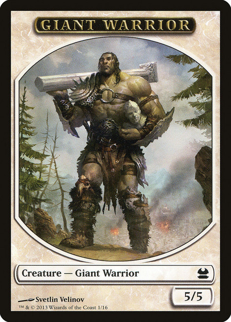 {Giant Warrior Token}\nModern Masters: 2013 Edition\nSingle\nMagic The Gathering