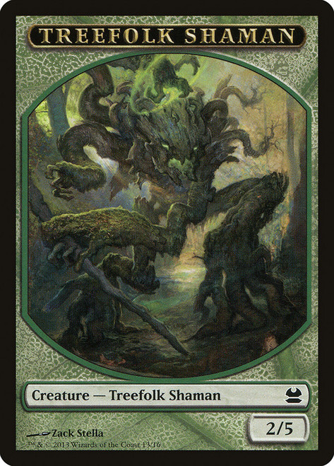 {Treefolk Shaman Token}\nModern Masters: 2013 Edition\nSingle\nMagic The Gathering