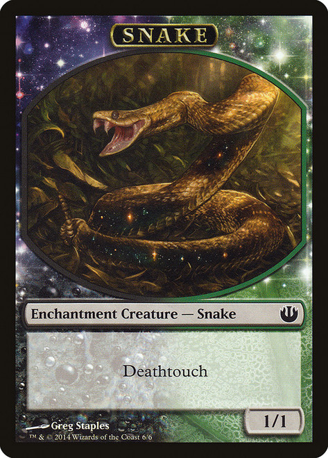 {Snake Token}\nJourney into Nyx\nSingle\nMagic The Gathering