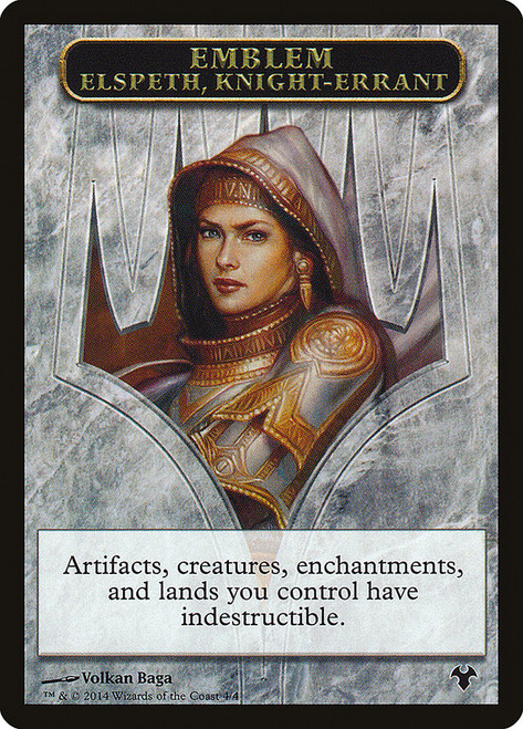 {Elspeth Emblem} // {Soldier Token}\nModern Event Deck\nSingle\nMagic The Gathering