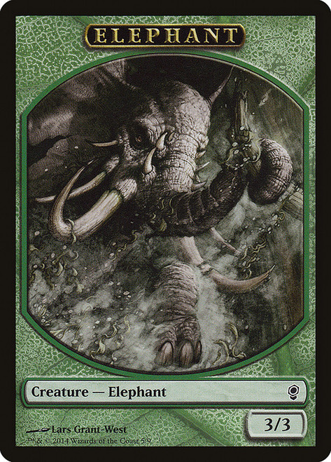 {Elephant Token}\nConspiracy: 2014 Edition\nSingle\nMagic The Gathering