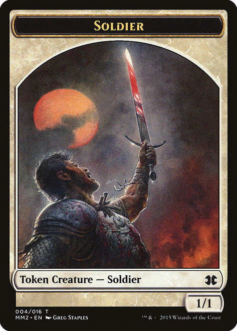 {Soldier Token}\nModern Masters: 2015 Edition\nSingle\nMagic The Gathering