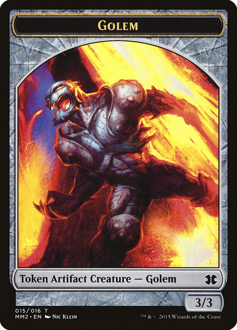 {Golem Token}\nModern Masters: 2015 Edition\nSingle\nMagic The Gathering