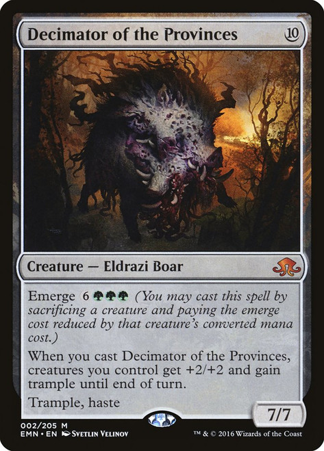 Decimator of the Provinces\nEldritch Moon\nSingle\nMagic The Gathering