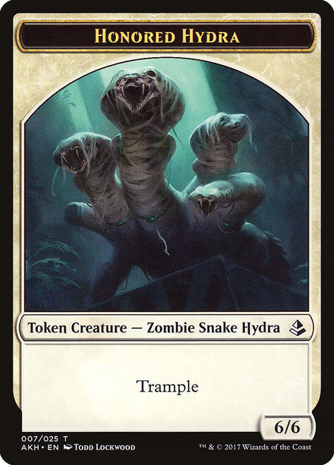 {Honored Hydra Token}\nAmonkhet\nSingle\nMagic The Gathering