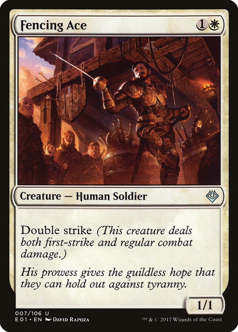 Fencing Ace\nArchenemy: Nicol Bolas\nSingle\nMagic The Gathering