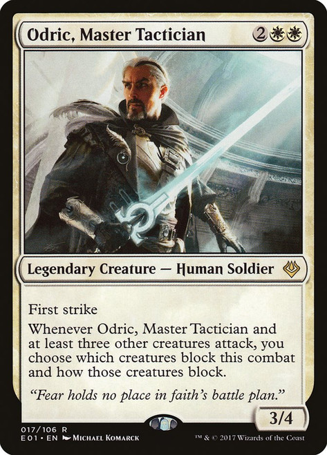 Odric, Master Tactician\nArchenemy: Nicol Bolas\nSingle\nMagic The Gathering