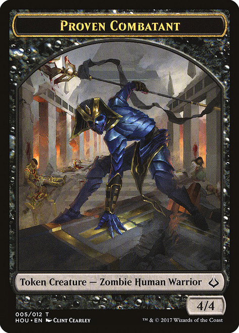 {Proven Combatant Token}\nHour of Devastation\nSingle\nMagic The Gathering