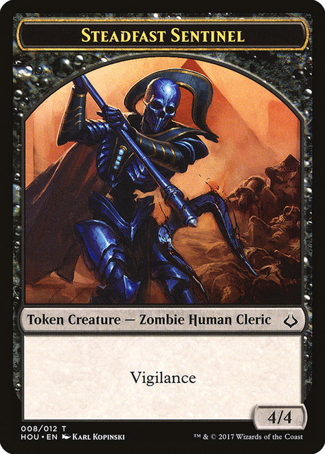 {Steadfast Sentinel Token} // {Zombie Token}\nHour of Devastation\nSingle\nMagic The Gathering