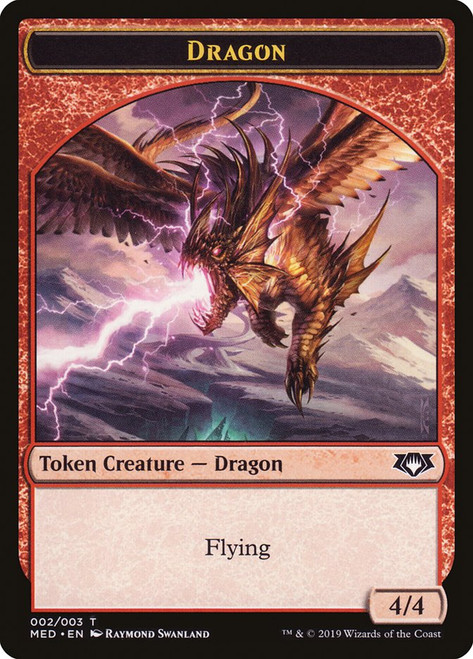 {Dragon Token}\nMythic Edition\nSingle\nMagic The Gathering