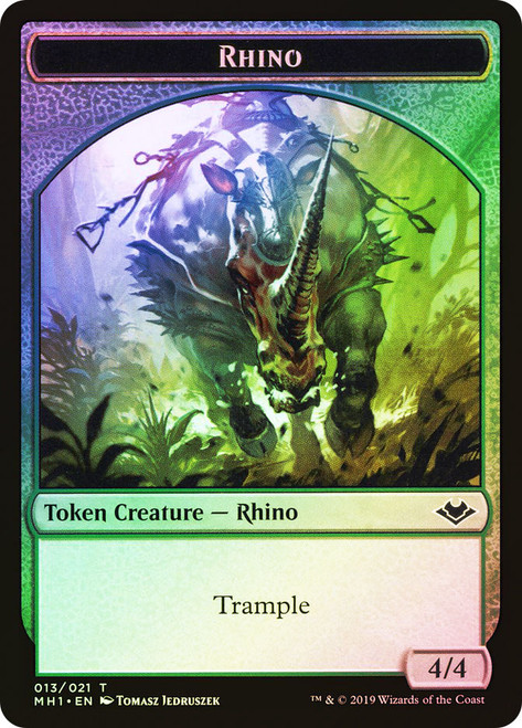 {Rhino Token}\nModern Horizons\nSingle\nMagic The Gathering