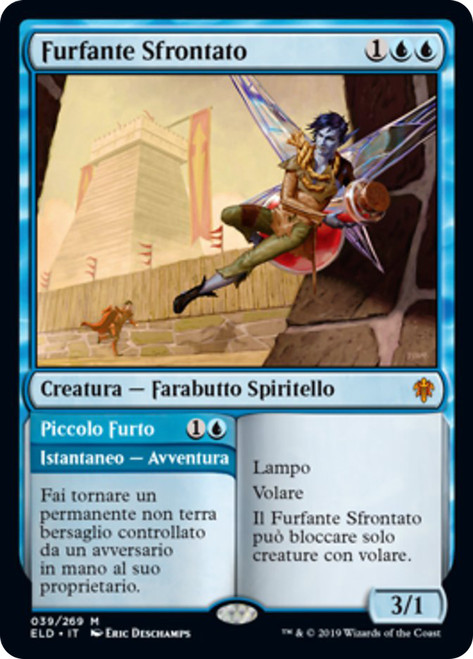 Brazen Borrower // Petty Theft
Throne of Eldraine - Italian
Single
Magic The Gathering
