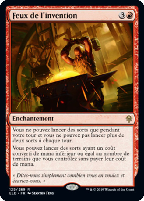 Fires of Invention
Throne of Eldraine - French
Single
Magic The Gathering