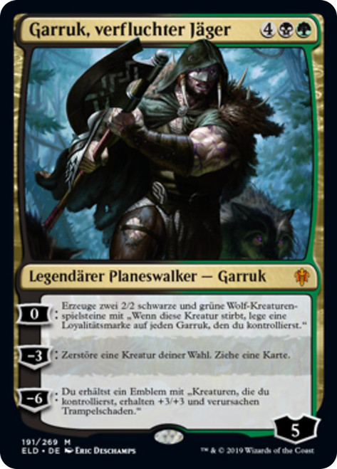 Garruk, Cursed Huntsman
Throne of Eldraine - German
Single
Magic The Gathering