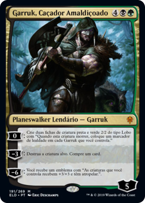 Garruk, Cursed Huntsman
Throne of Eldraine - Portuguese
Single
Magic The Gathering