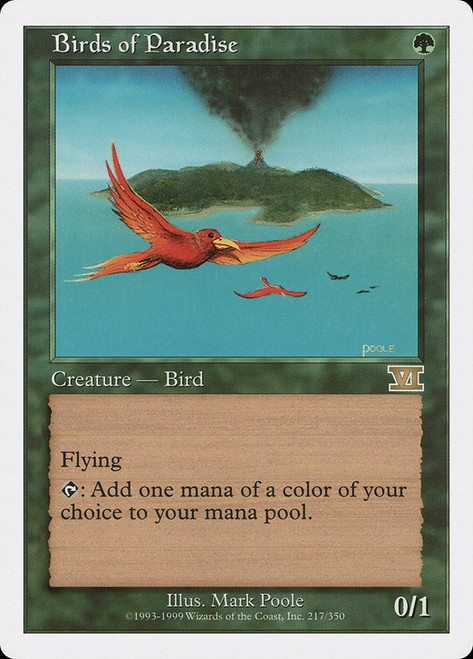 MTG Birds of Paradise 極楽鳥 ベータ Birds of Paradise (Limited Edition Beta) | Magic: The Gathering