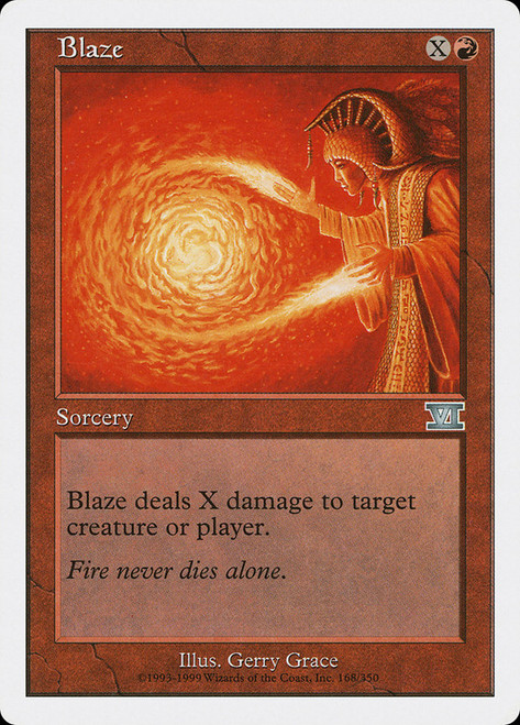 Blaze\n6th Edition\nSingle\nMagic The Gathering