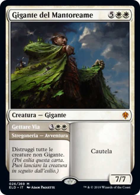 Realm-Cloaked Giant // Cast Off
Throne of Eldraine - Italian
Single
Magic The Gathering