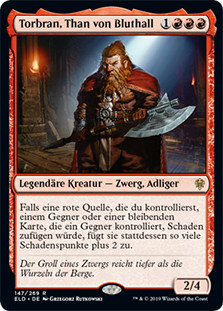 Torbran, Thane of Red Fell
Throne of Eldraine - German
Single
Magic The Gathering