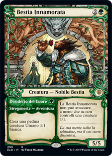 Lovestruck Beast // Heart's Desire (Showcase)
Throne of Eldraine - Variants - Italian
Single
Magic The Gathering