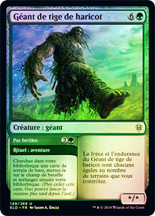 Beanstalk Giant // Fertile Footsteps
Throne of Eldraine - French
Single
Magic The Gathering