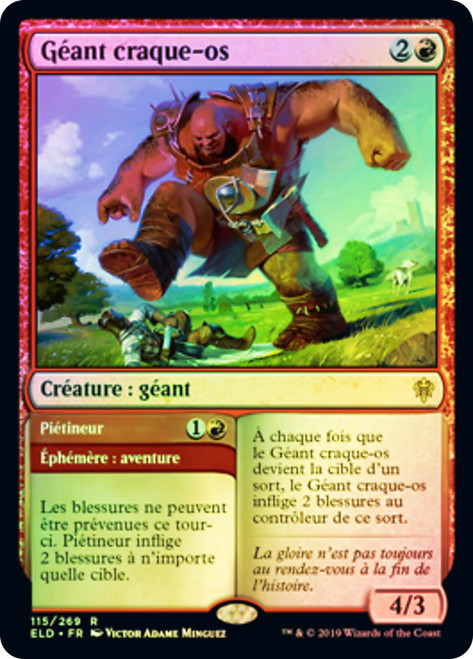 Bonecrusher Giant // Stomp
Throne of Eldraine - French
Single
Magic The Gathering