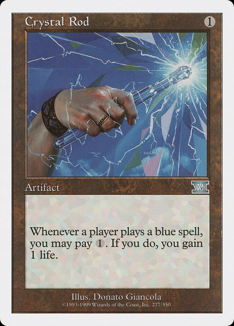 Crystal Rod\n6th Edition\nSingle\nMagic The Gathering