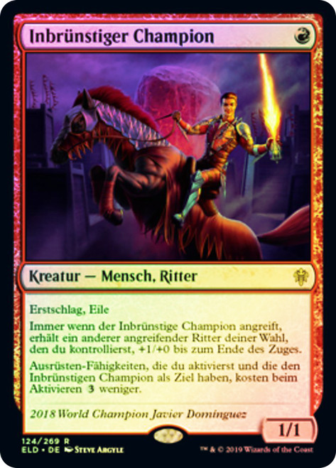 Fervent Champion
Throne of Eldraine - German
Single
Magic The Gathering